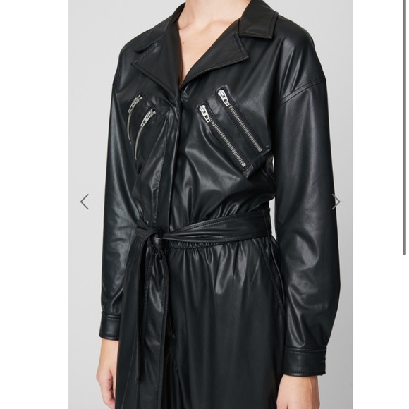 BLANK NYC**Black Vegan Boiler Jumpsuit**$148 - Picture 4 of 8